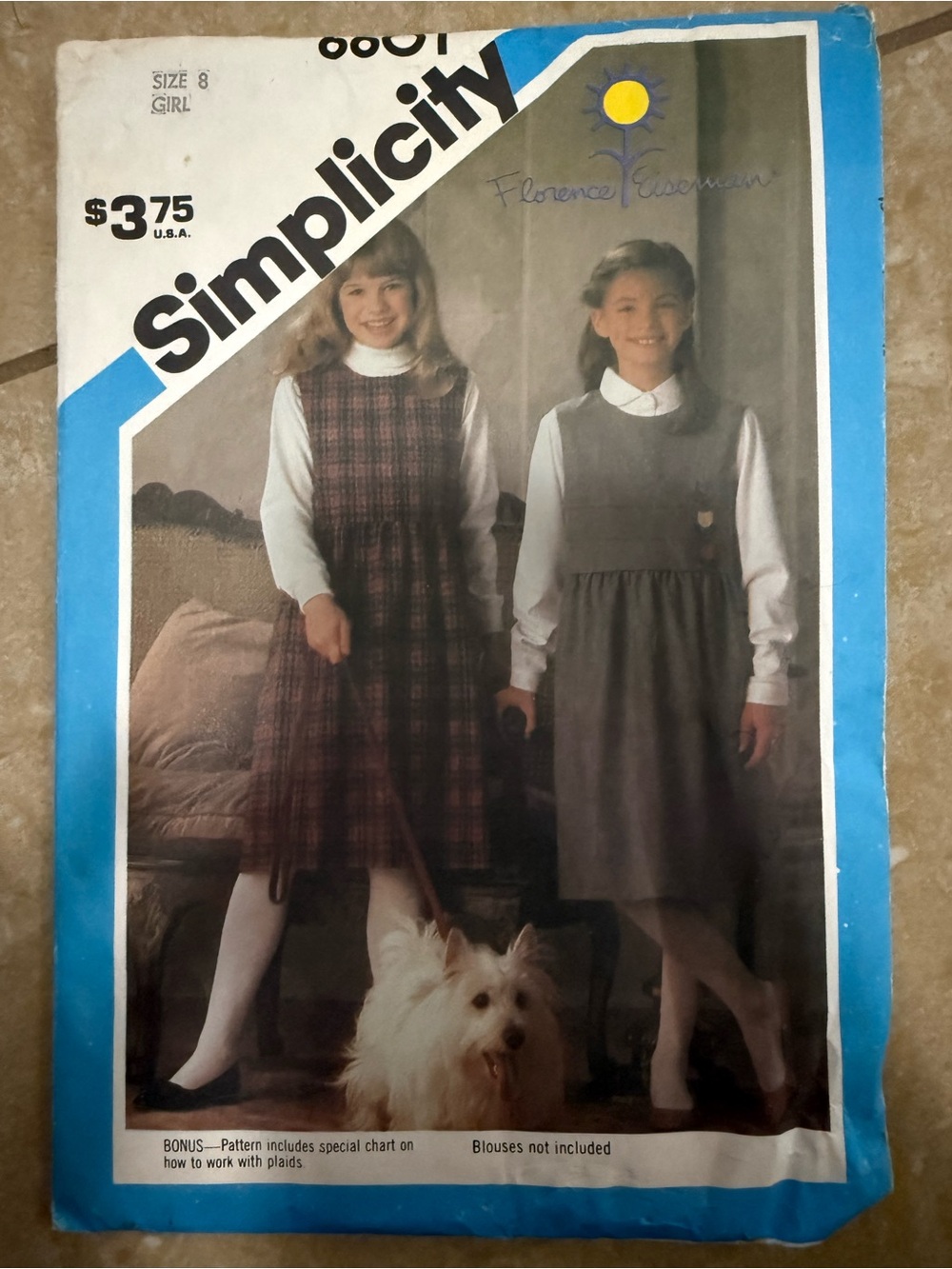 Simplicity Girls Jumper Sewing Pattern